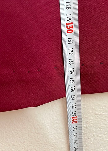 Bordo Nakışlı Uzun Kollu Kadın Elbise - Görsel 4