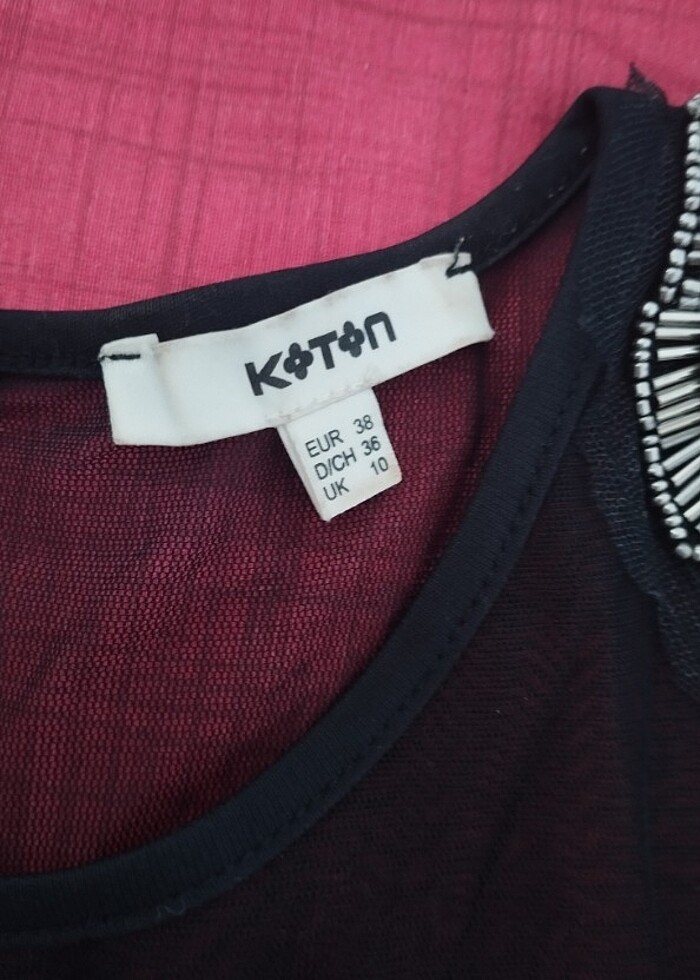 Koton dalgıç kumaş elbise - Görsel 2