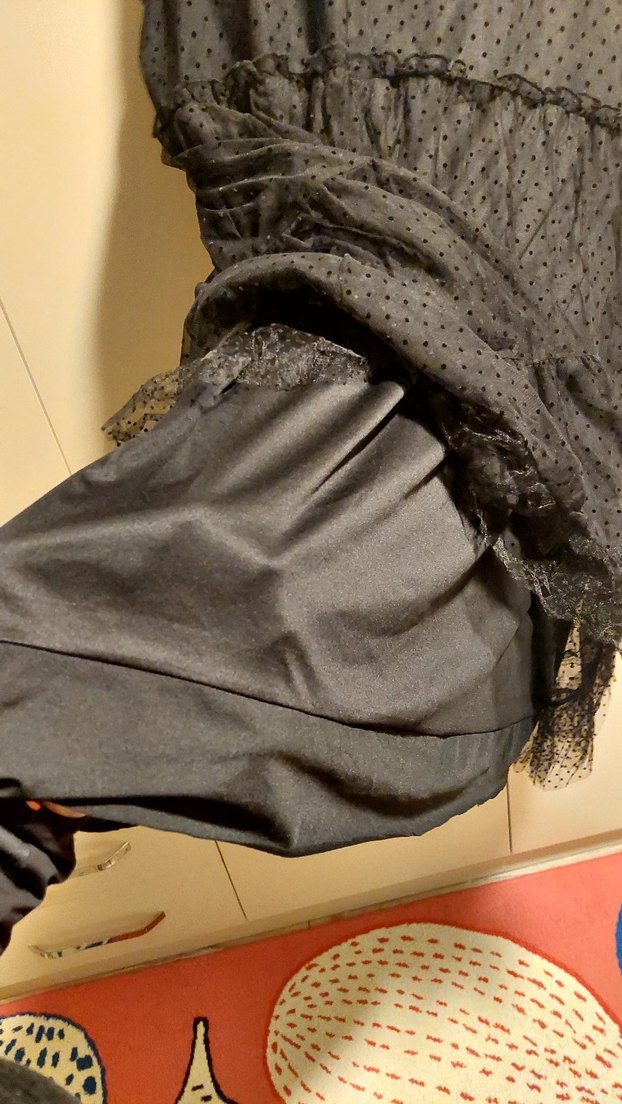 Uzun Kollu Siyah Şık Elbise - Görsel 5