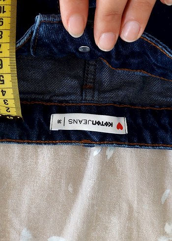 Lacivert Mini Denim Etek - Görsel 4