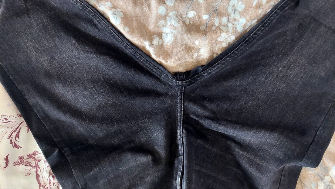 Siyah Yırtık Detaylı Kadın Skinny Jean - Görsel 4