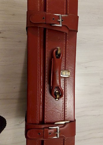 Kahverengi Vintage Deri Bavul - Görsel 5