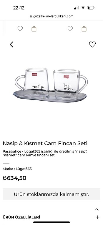 Paşabahçe fincan seti