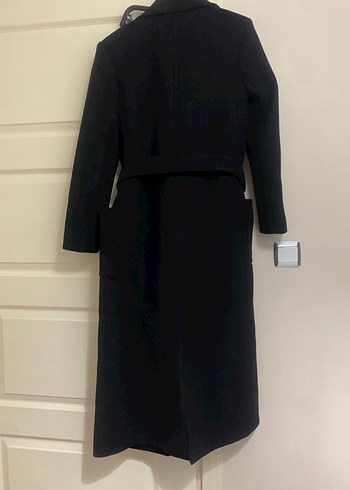 Uzun Siyah Klasik Kaban - Görsel 4