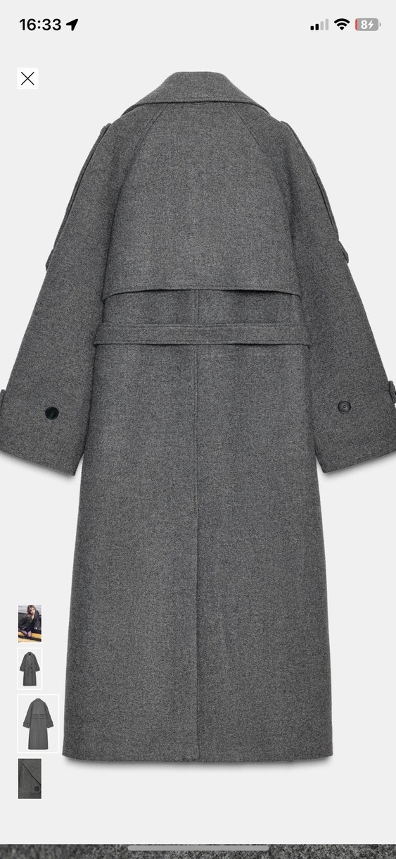 Gri Kuşaklı Uzun Kaban - Görsel 2