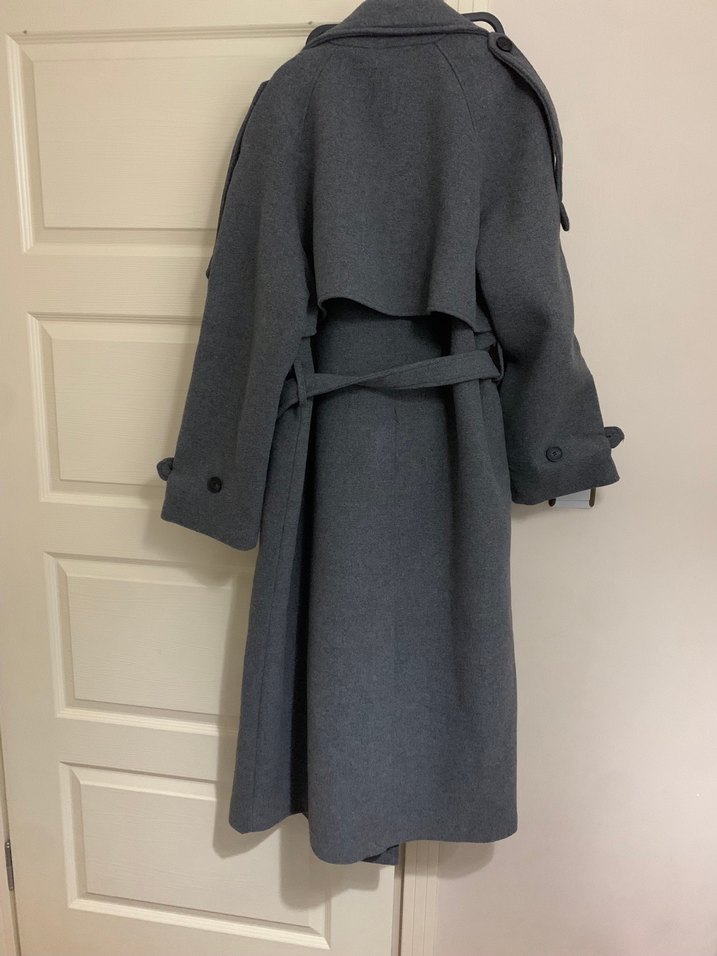 Gri Kuşaklı Uzun Kaban - Görsel 4