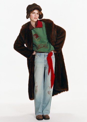 Kahverengi Suni Kürk Uzun Kaban - Görsel 2