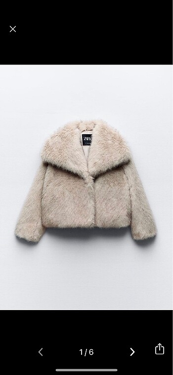 Zara peluş kürk