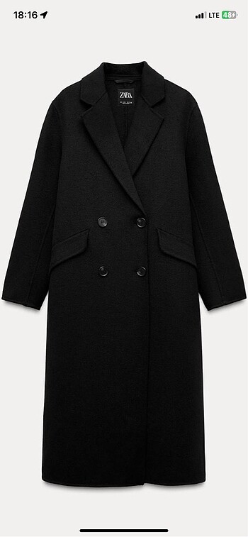 Zara oversize yünlü kaban