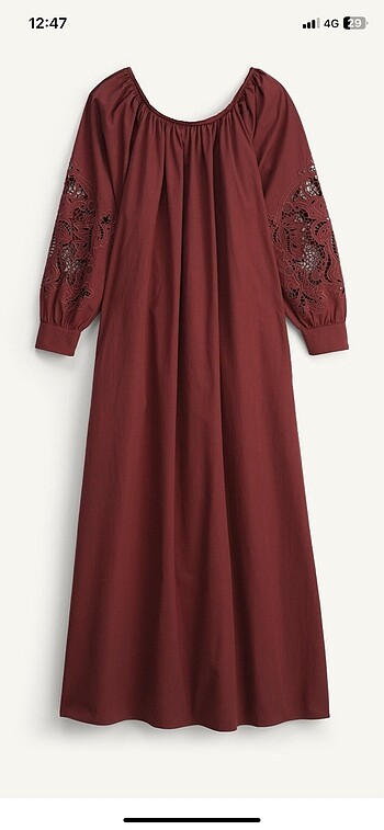 Zara limited uzun elbise
