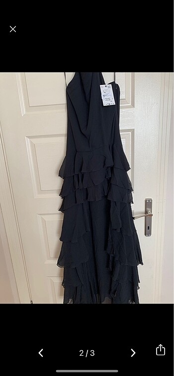 Zara Zara fırfırlı elbise