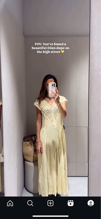 Zara nakışlı elbise