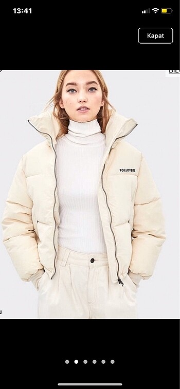 bershka şişme mont forever