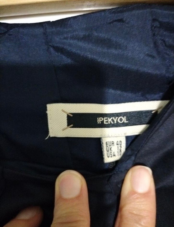 İpekyol Lacivert  Ofis Elbisesi - Görsel 4