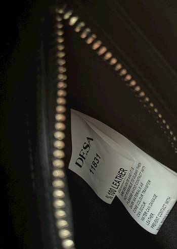 desa Zincir Detaylı Siyah Deri Kadın Çanta - Görsel 3