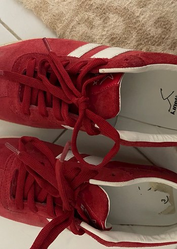 KİNETİX Kırmızı Süet Kadın Spor Ayakkabı - Görsel 5