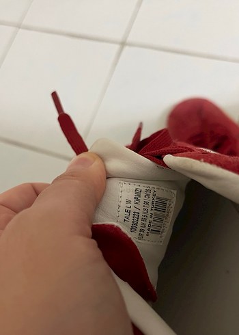 KİNETİX Kırmızı Süet Kadın Spor Ayakkabı - Görsel 4