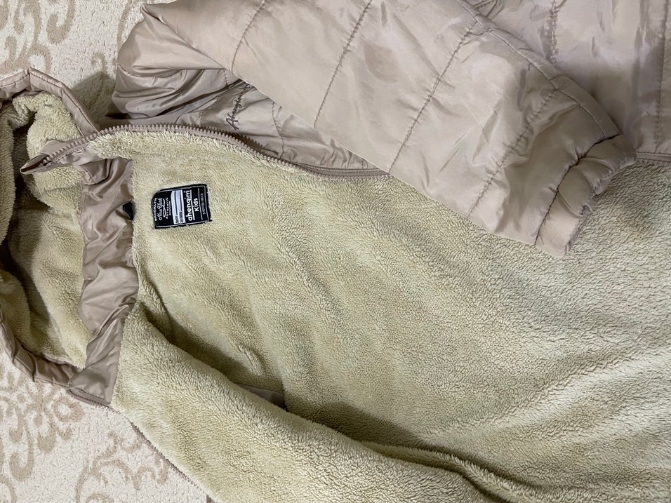 Bej çocuk Midi Kışlık mont - Görsel 2