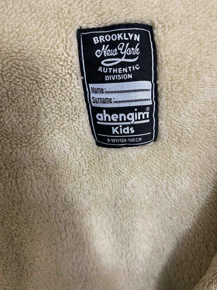 Bej çocuk Midi Kışlık mont - Görsel 3