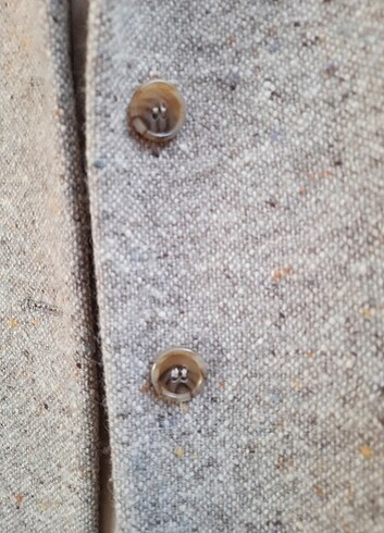 38 Beden çeşitli Renk Benetton vintage saf yün blazer ceket 38