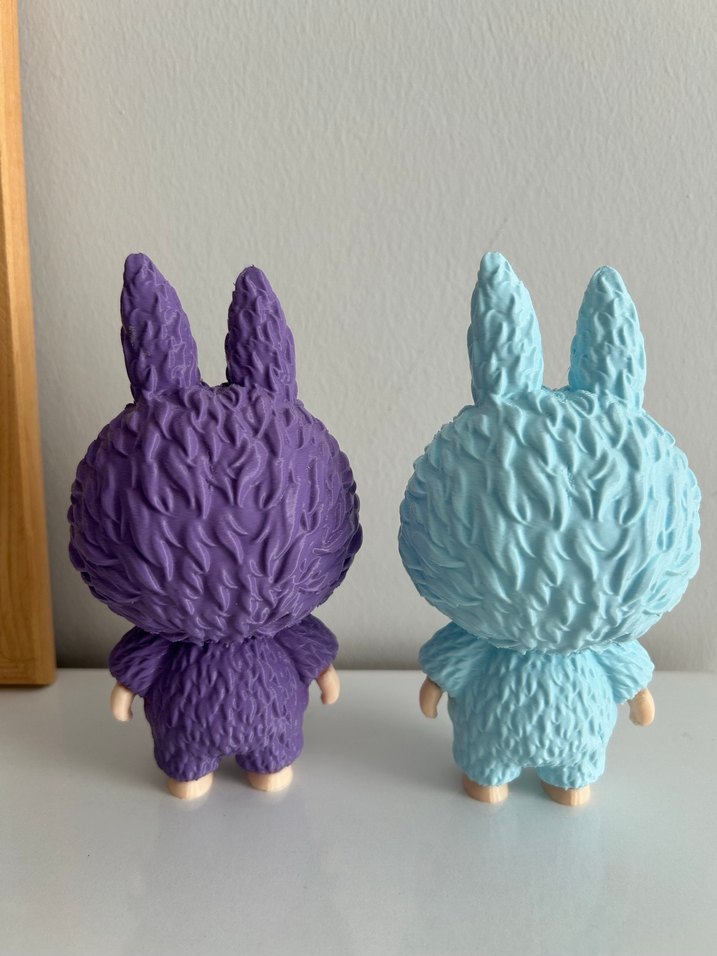 Mavi ve Mor İkili Takım Labubu - Görsel 2