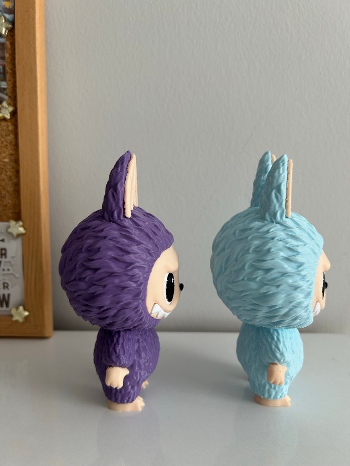 Mavi ve Mor İkili Takım Labubu - Görsel 4