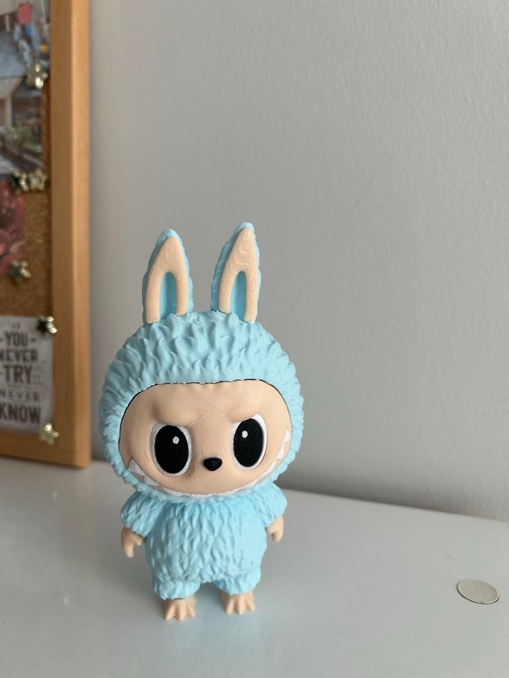 Mavi ve Mor İkili Takım Labubu - Görsel 5