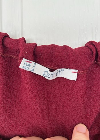 Bordo İp Askılı Şortlu Takım - Görsel 4