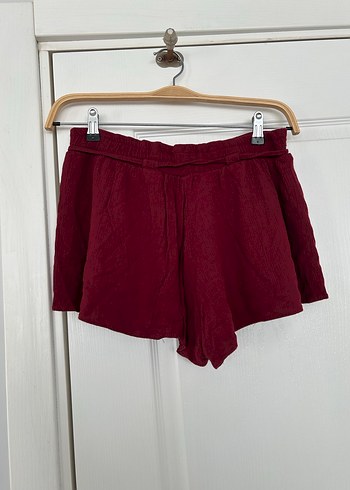 Bordo İp Askılı Şortlu Takım - Görsel 5