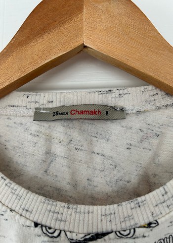 Baskılı Düğmeli Kadın Sweatshirt - Görsel 3