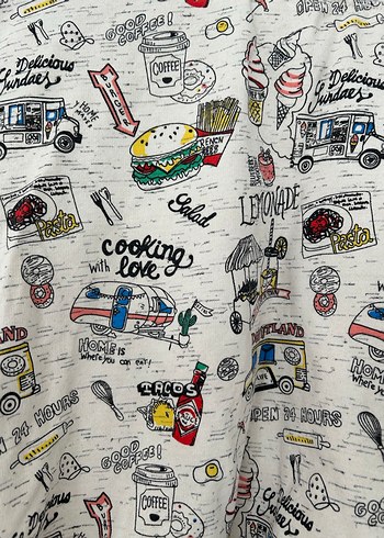 Baskılı Düğmeli Kadın Sweatshirt - Görsel 4