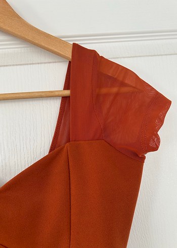 Trendyol Milla Kiremit Rengi Kadın Bodysuit - Görsel 5