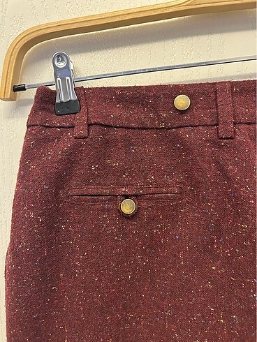 xs Beden bordo Renk Koton Bordo Mini Etek