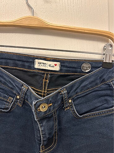 26 Beden Koton Normal Bel Jean Pantolon