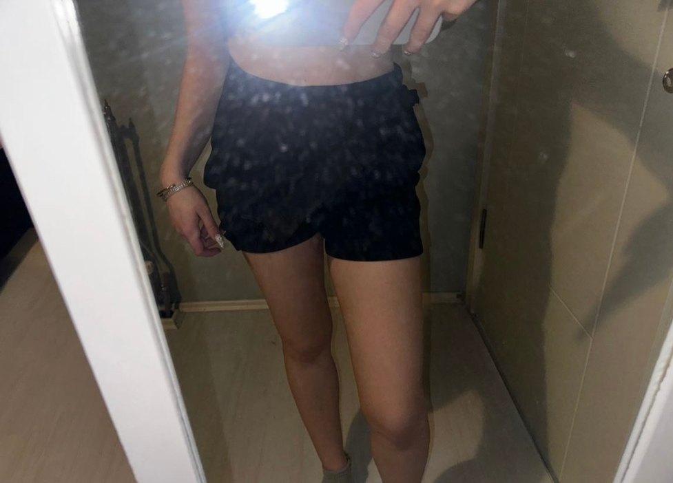 Siyah Mini Kadın Şort Etek - Görsel 2