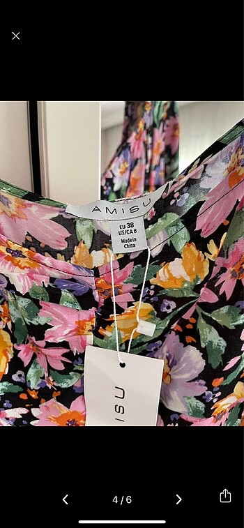 Zara Çiçekli yazlık elbise