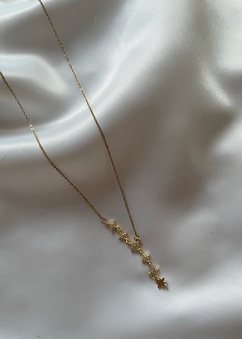 Zara İnce Zincir Detaylı Midi Altın Kolye