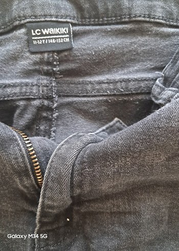 LC Waikiki Gri Dar Kesim Çocuk Denim Pantolon