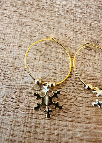  Beden altın Renk Gold Kartanesi Küpe