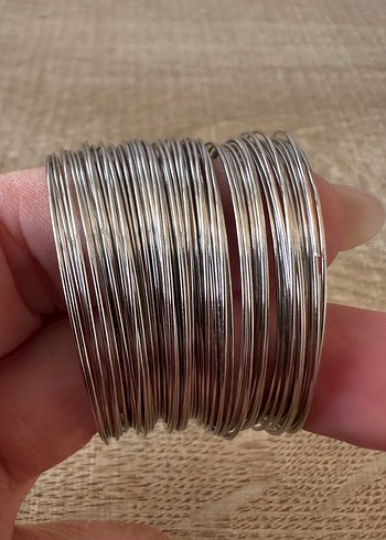  Beden gri Renk Spiral Takı Teli