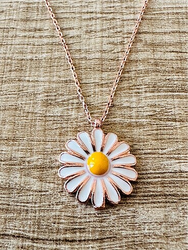 925 Ayar Rose Papatya Kolye