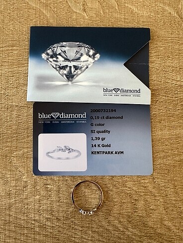 Zen Diamond Blue Diamond Yüzük