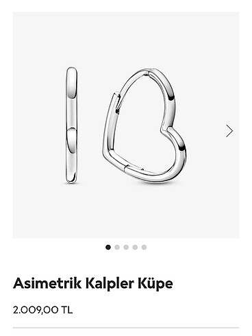 Asimetrik Kalpler Küpe