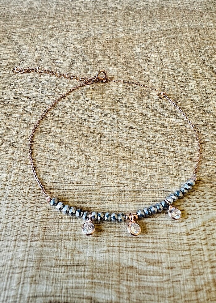 925 Ayar Rose Bileklik - Halhal - Görsel 3