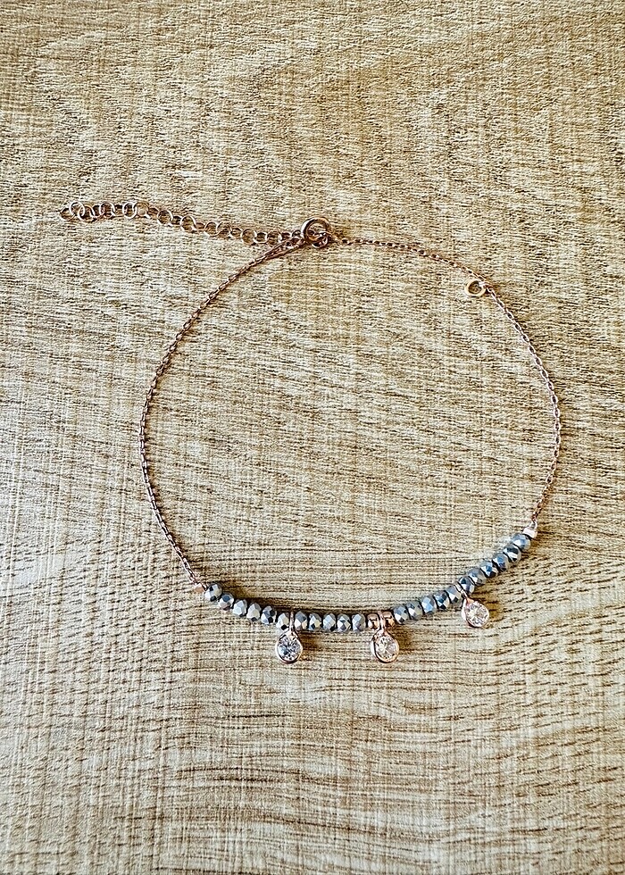 925 Ayar Rose Bileklik - Halhal - Görsel 2