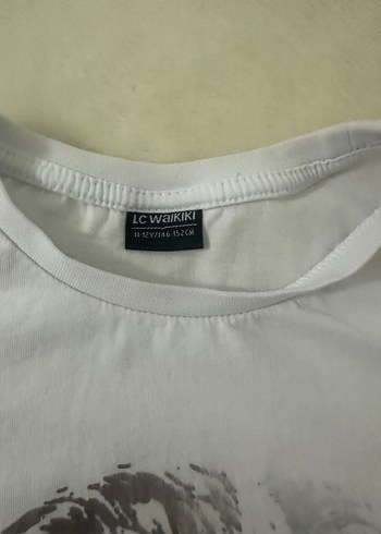 LC Waikiki Baskılı Beyaz Erkek atatürkTişörtü