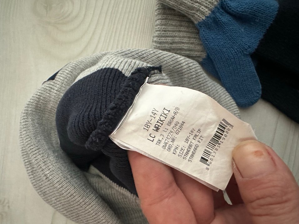 Erkek Çocuk Örgü Bere ve Eldiven Seti - Görsel 3