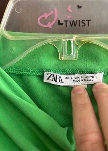 Yeşil Drapeli kısa Elbise - Görsel 3