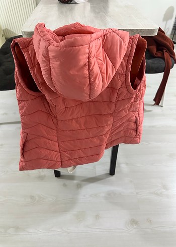 Pembe Kadın Şişme Yelek Fermuarlı - Görsel 2