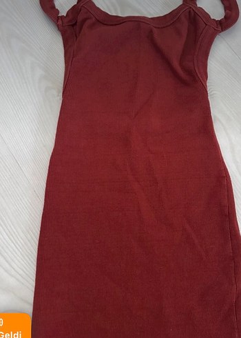 Diğer Bordo Fitilli Kisa Elbise